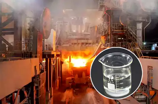 Sodium silicate binder being mixed with foundry sand to create strong sand cores.