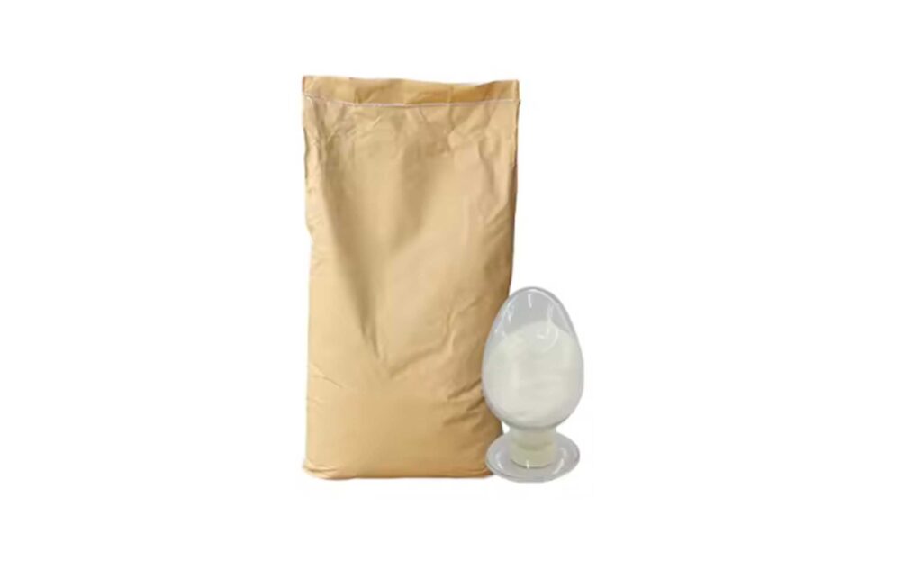 Package of instant sodium silicate powder showing 25kg bags and 1000kg jumbo bags stacked on pallets in warehouse