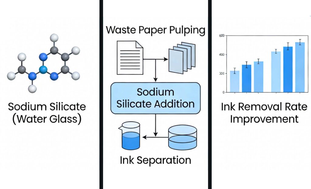 The Core Position of Water Glass in the Deinking Process of Waste Paper