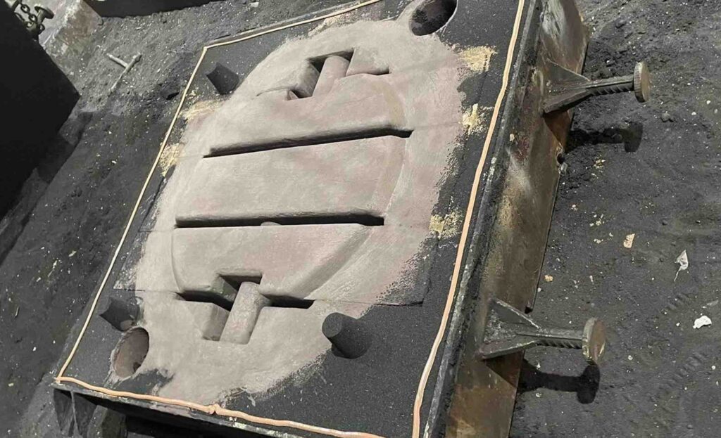 Sodium silicate sand binder for casting process flow from sand mixing CO2 curing mold making to casting and shakeout