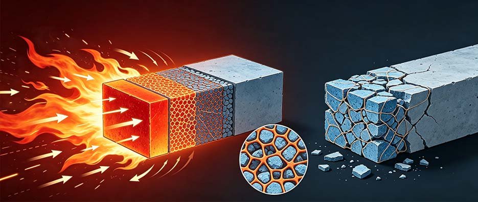 Silicate solutions high temperature resistance showing silicate geopolymer coating withstanding 1000°C heat with 90% residual mass
