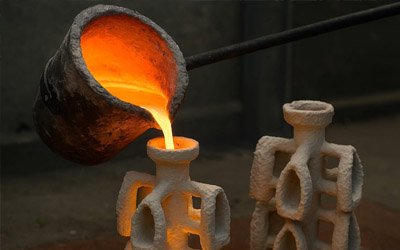 Silicate products in foundry and casting with CO2 cured sand molds and metal castings for industrial applications