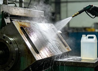 Sodium silicate industrial cleaning products applied for metal degreasing equipment maintenance and heavy-duty surface cleaning applications