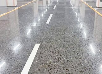 Silicate-based concrete surface treatment showing penetration and chemical reaction densifying the material for enhanced durability