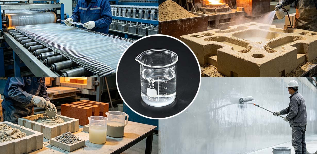 Potassium silicate binder applications in welding electrode coatings refractory mortars alkali activated slag and inorganic zinc silicate primers
