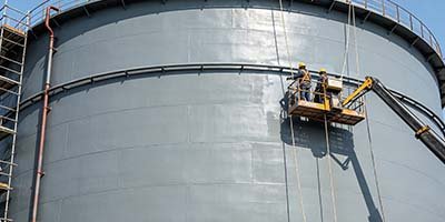 Potassium silicate paint on building facade with mineral matte finish and chemical silicification bonding to masonry
