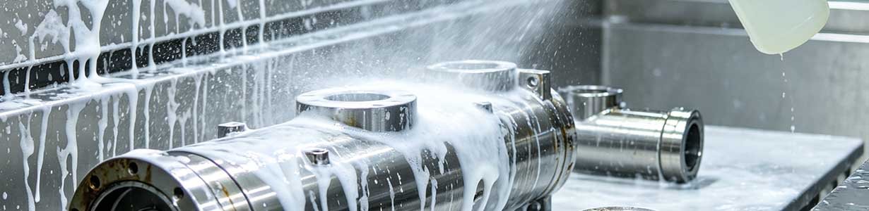 Alkaline industrial cleaner formulation with sodium metasilicate builder surfactant and chelating agents for heavy duty degreasing