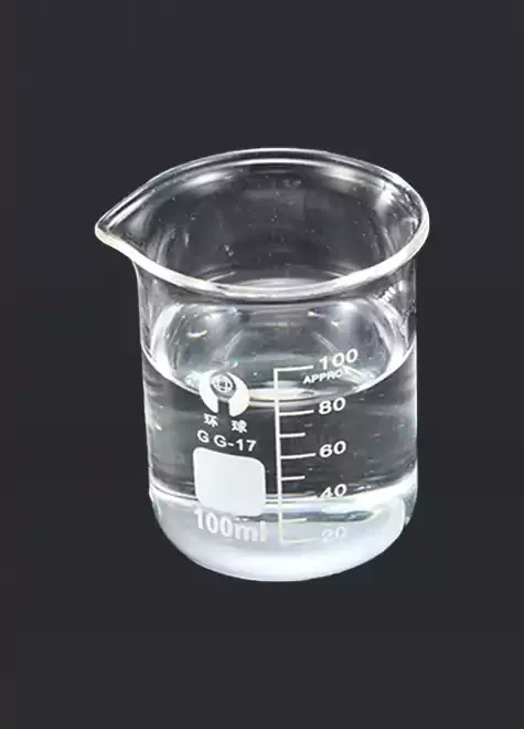 A viscous, colorless liquid solution of lithium silicate.