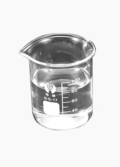 Liquid potassium silicate (K2SiO3) solution in a beaker.